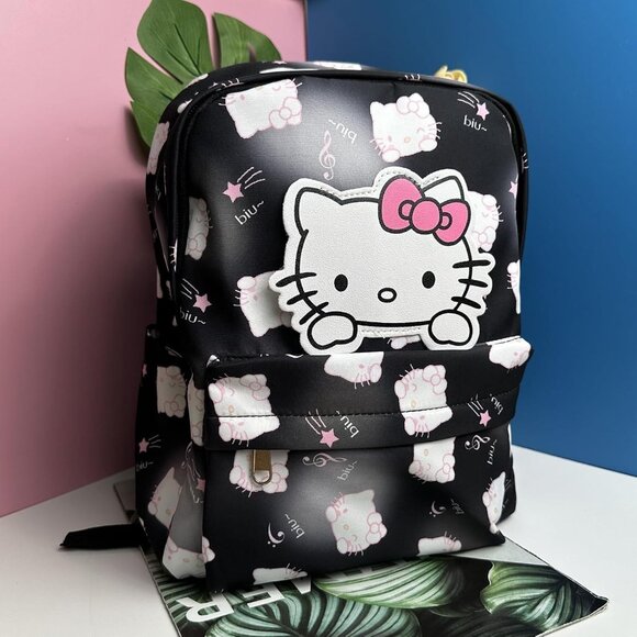 Kawaii Cute Cartoon Nylon Mini Backpack with Card Holder for Women and Teens - Picture 7 of 7